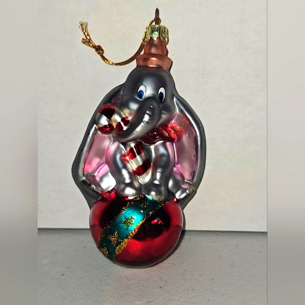 Dumbo handblown Disney Christmas ornament